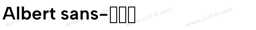 Albert sans字体转换